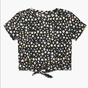 Forever 21 Girls Daisy Knotted Tee (Kids)